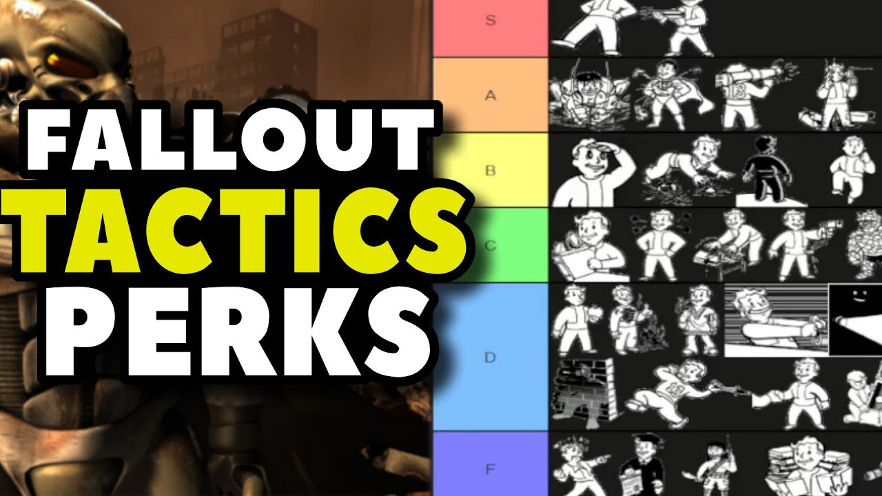 Fallout Tactics - Perks Tier Lists