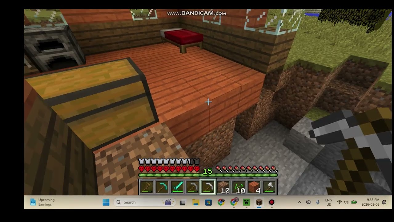 Creeper Blows My House In Minecraft Hardcore #minecraft