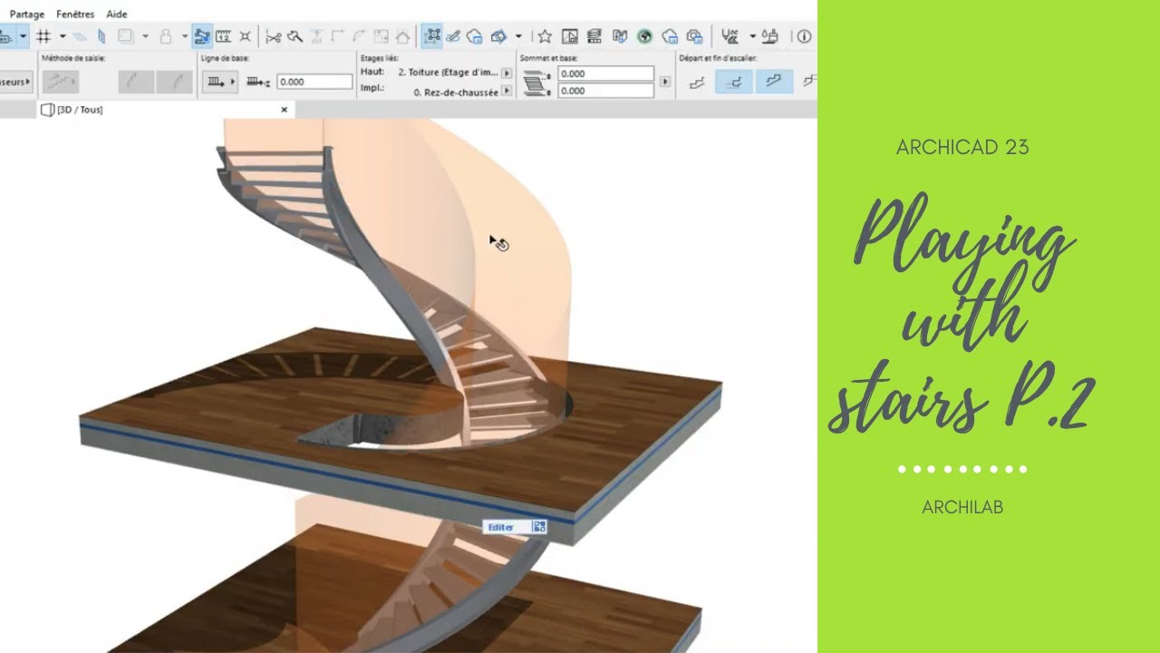 Archicad 23 | Playing with stairs P.2