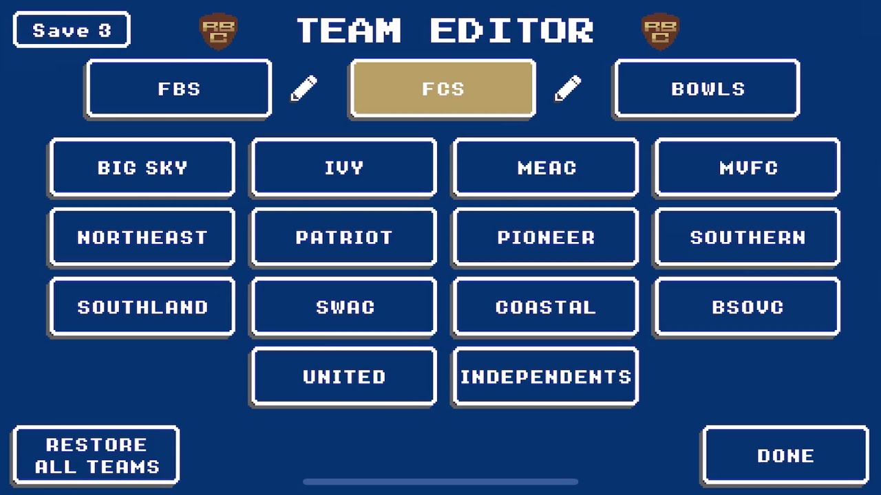 (FCS Uniforms!!) FULL Retro Bowl College Uniform Guide with Bowl Games! (read desc.)