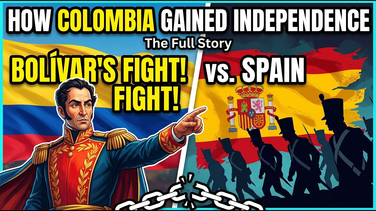 How Colombia Gained Independence from Spain in Just 2 Minutes!