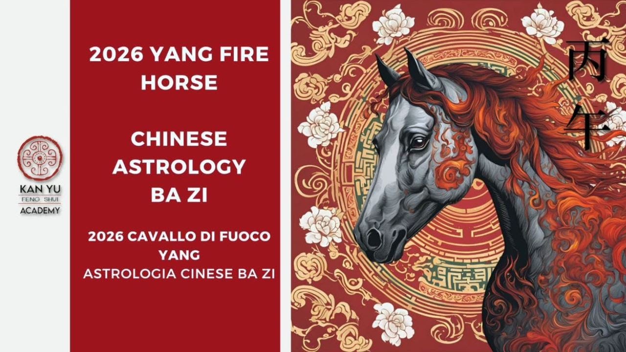 Astrologia Cinese Ba Zi 2026, anno del Cavallo di Fuoco yang, in base al tuo Day Master