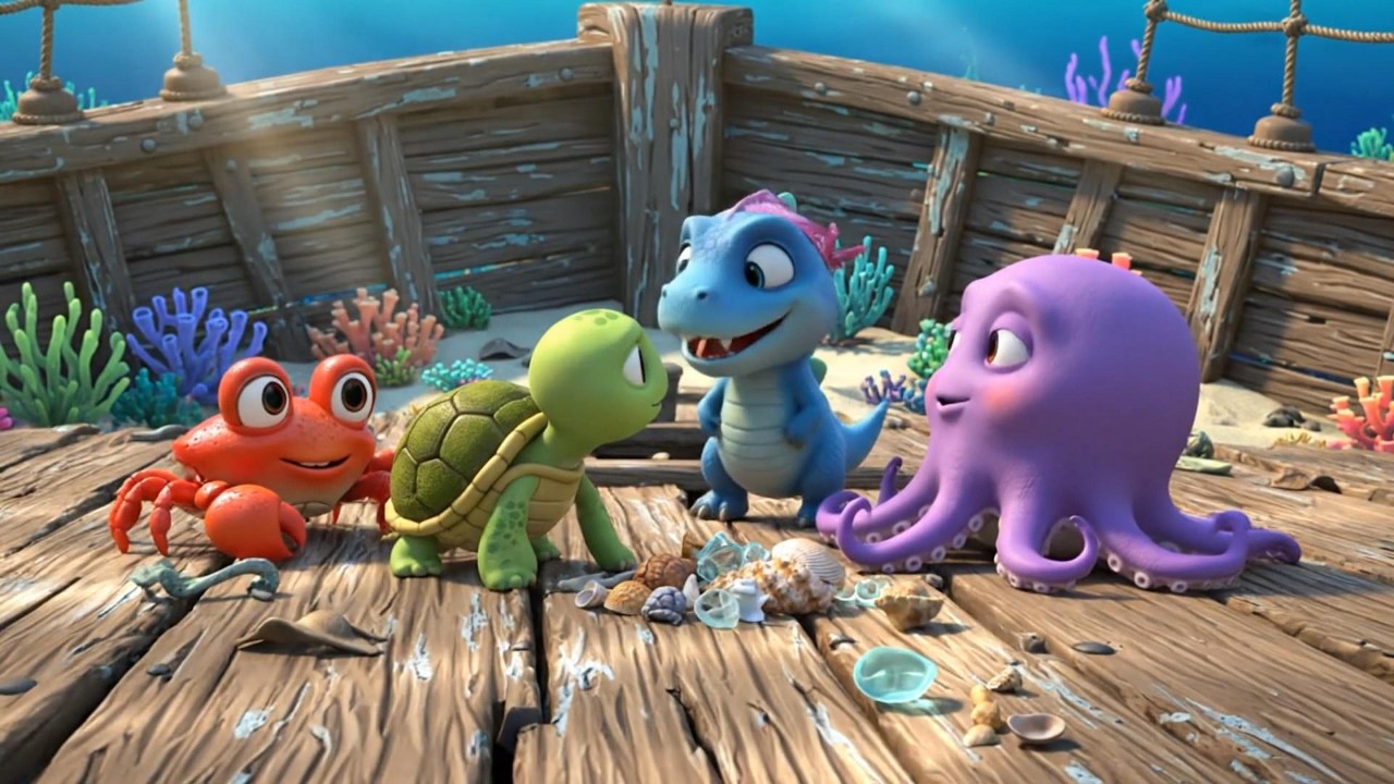 Dino, Tiny, Crab: Ollie the Octopus - Secrets Inside the Shipwreck
