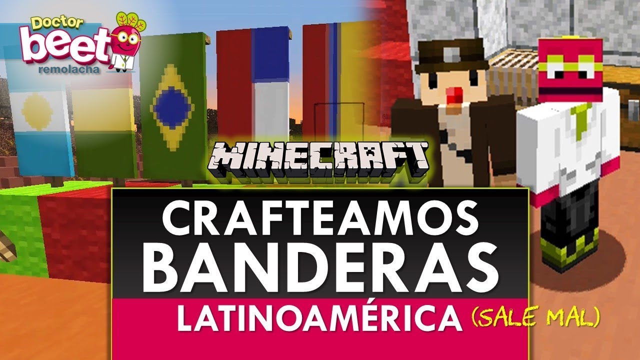 BANDERAS DE LATINOAMERICA EN BANNER MINECRAFT | Sale mal | estandarte