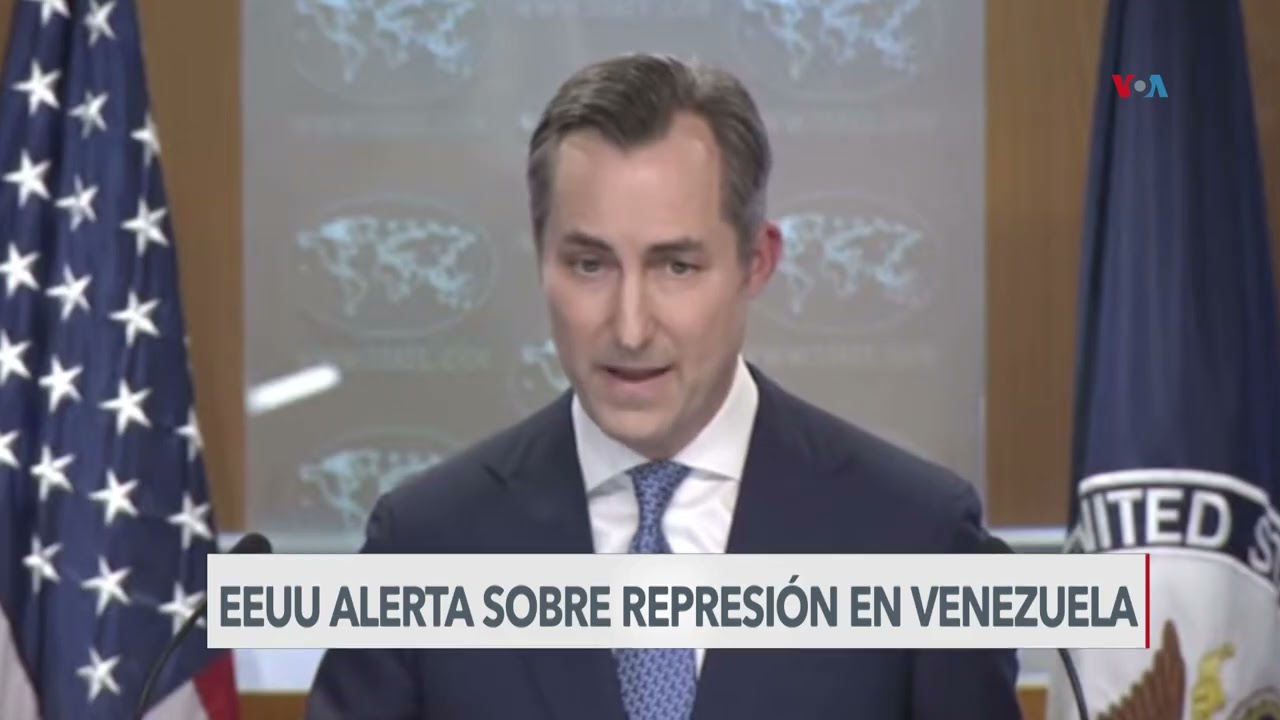 EEUU alerta sobre acciones represivas en Venezuela