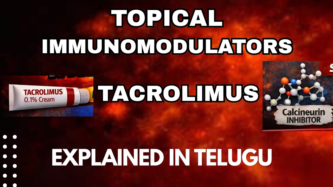 Tacrolimus Explained Clearly in Telugu – Calcineurin Inhibitor Masterclass