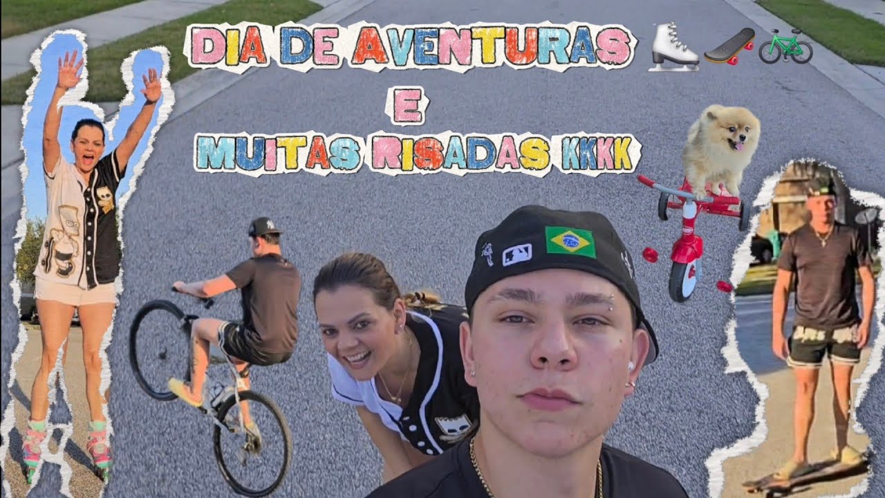 Depois de muitos anos… voltei a andar de roller! 🛼 | Skate, bike e achado do lixo 😱