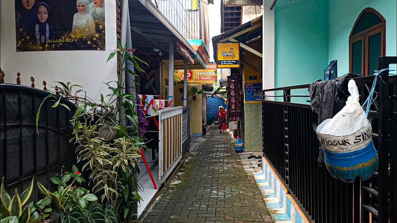 Kampung ini sekarang sangat padat sekali @Bandulan Malang 