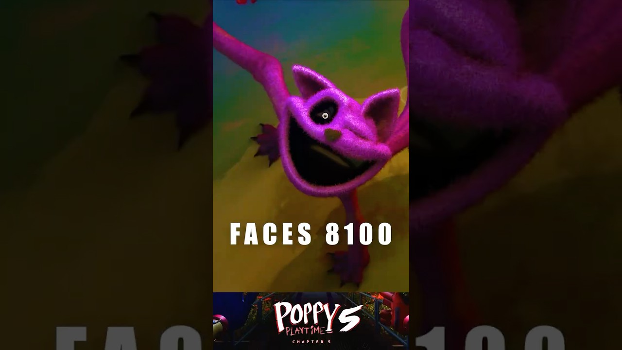Catnap vs Cloth Simulation Poppy Playtime5 - 8100 Faces #catnap  #huggywuggy #chapter5 #ratdance