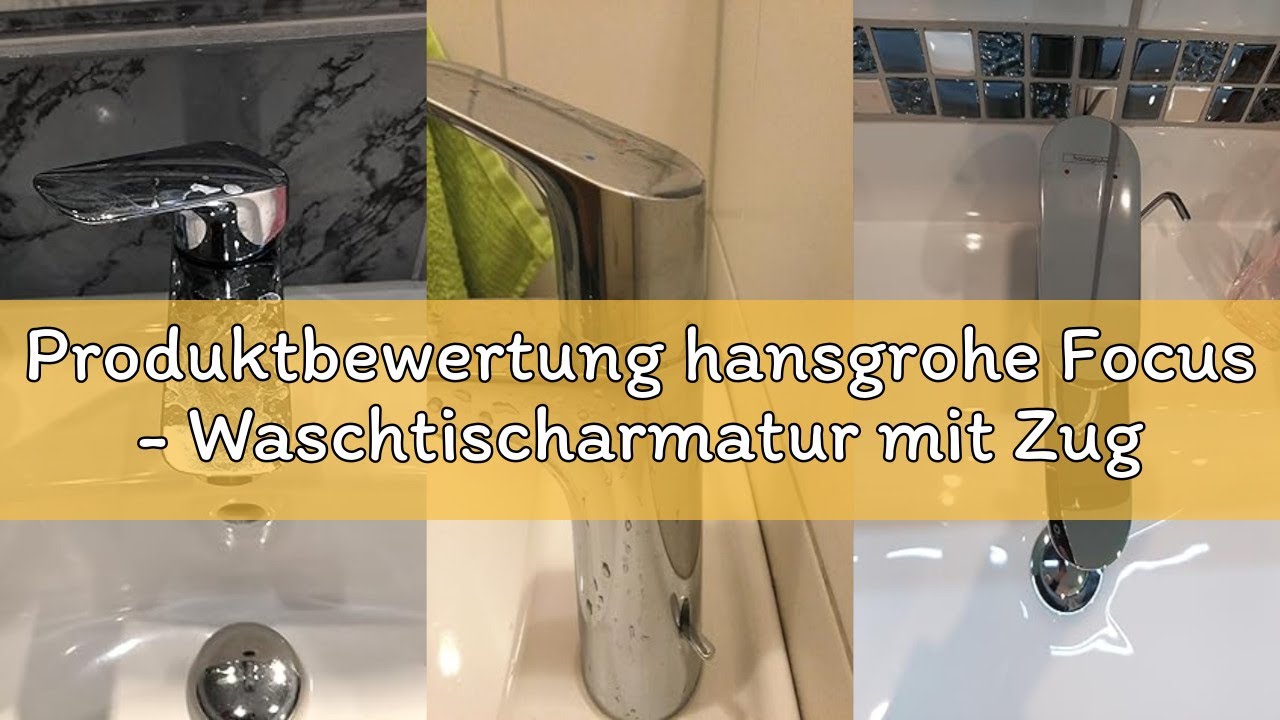 Produktbewertung hansgrohe Focus - Waschtischarmatur mit Zugstangen-Ablauf, Wasserhahn Bad mit Ausla