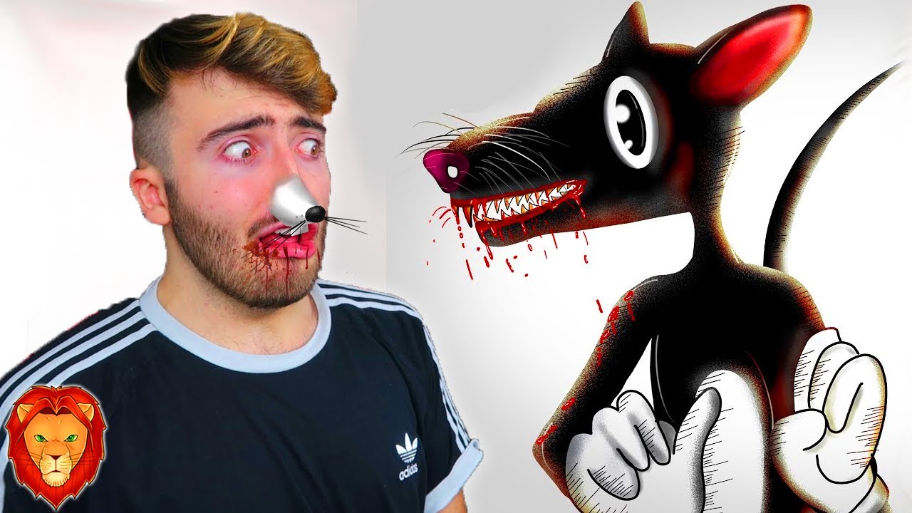 LA HISTORIA DE CARTOON RAT 🐭 *MUCHO MIEDO* 😱😰 | VIDEOREACCION DRAW MY LIFE CARTOON RAT LEON
