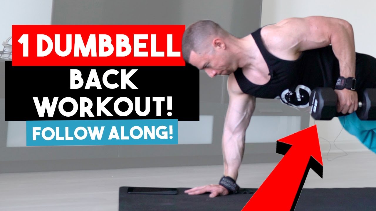 Single Dumbbell Back Workout to Build Muscle (No Bench)