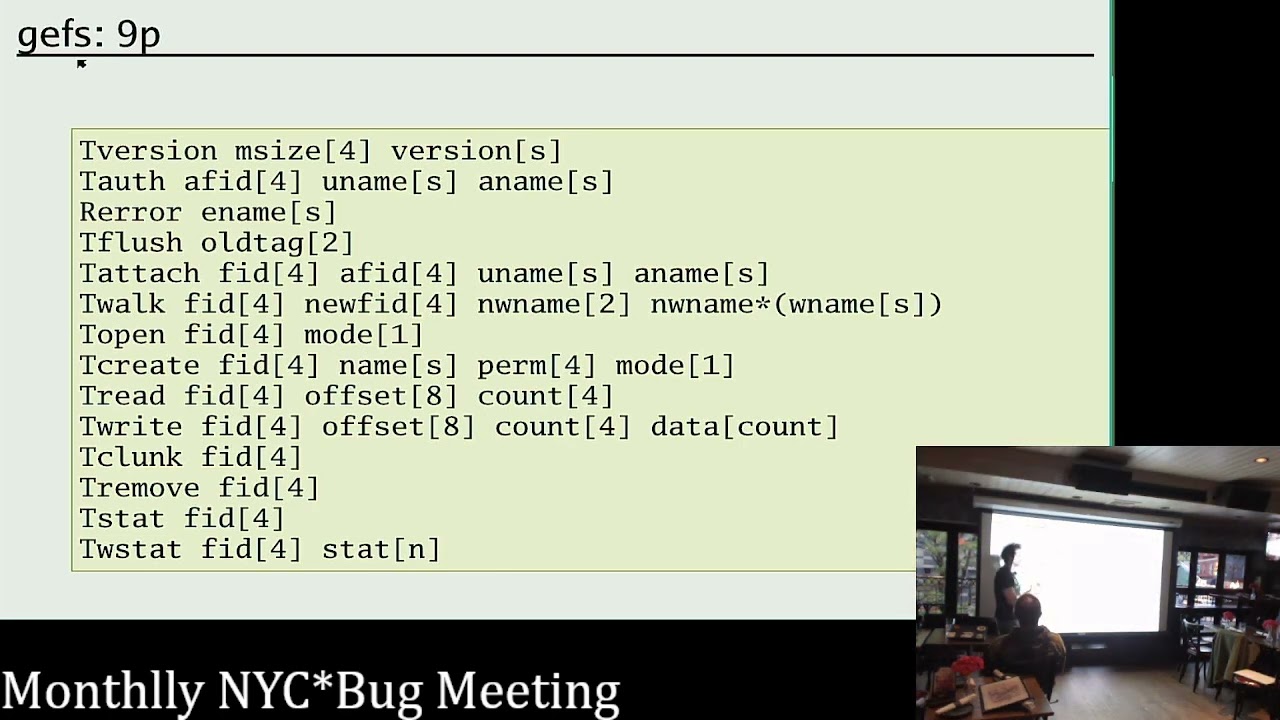 NYC*BUG May 2023: GEFS, A Good Enough File System By Ori Bernstein