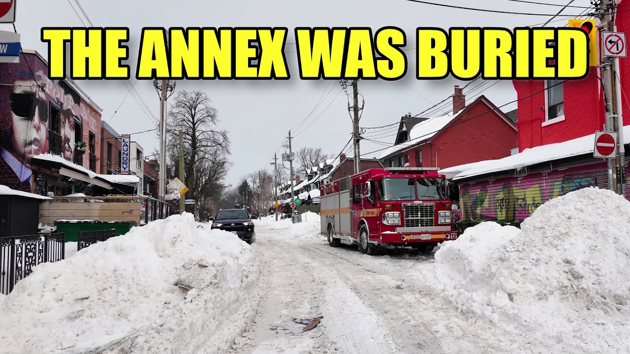 Deep Snow in The Annex & Koreatown | Toronto Winter Walk