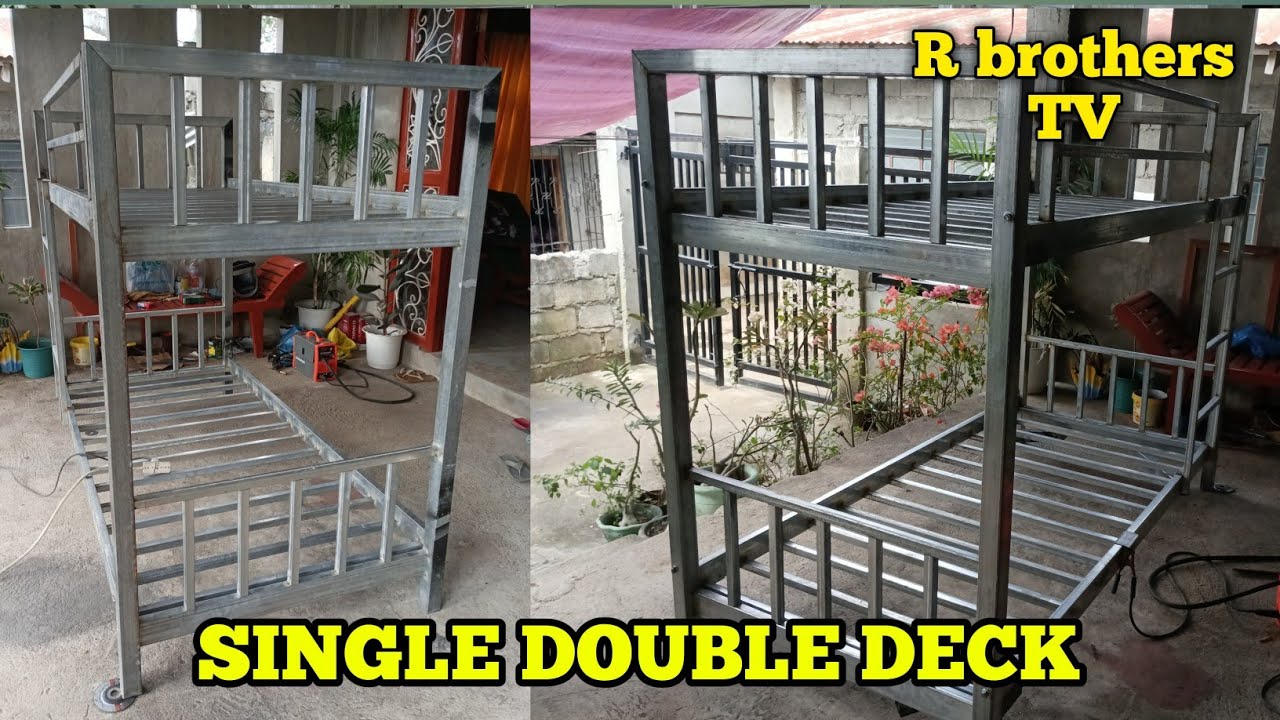Making double deck bed frame(part 2)R brothers tv