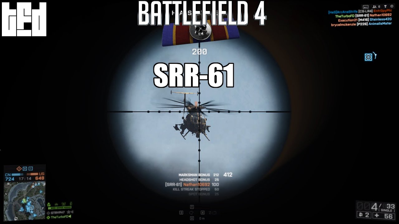 Battlefield 4 : SRR-61 (Gameplay/Commentary)