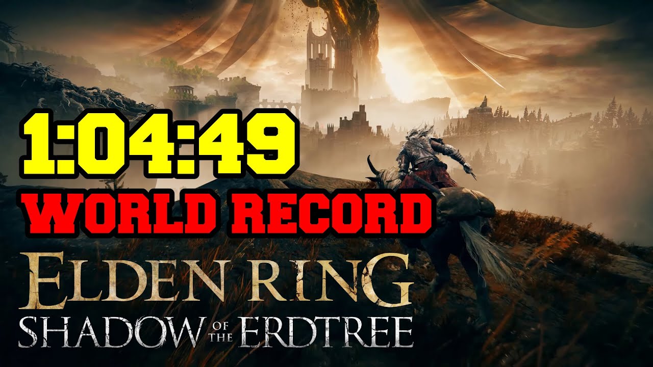 Elden Ring Shadow of the Erdtree Any% Glitchless Speedrun 1:04:49 (Former World Record)