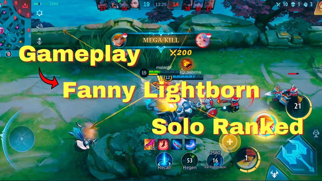 Gameplay Fanny Lightborn Solo Ranked | Mobile Legends