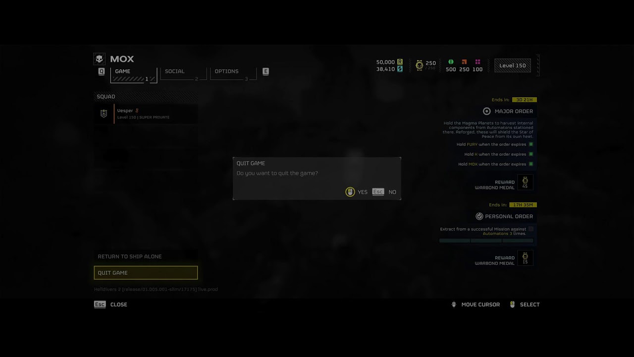 Helldivers 2 - New Major Order - Magma Planets - Hold Mox