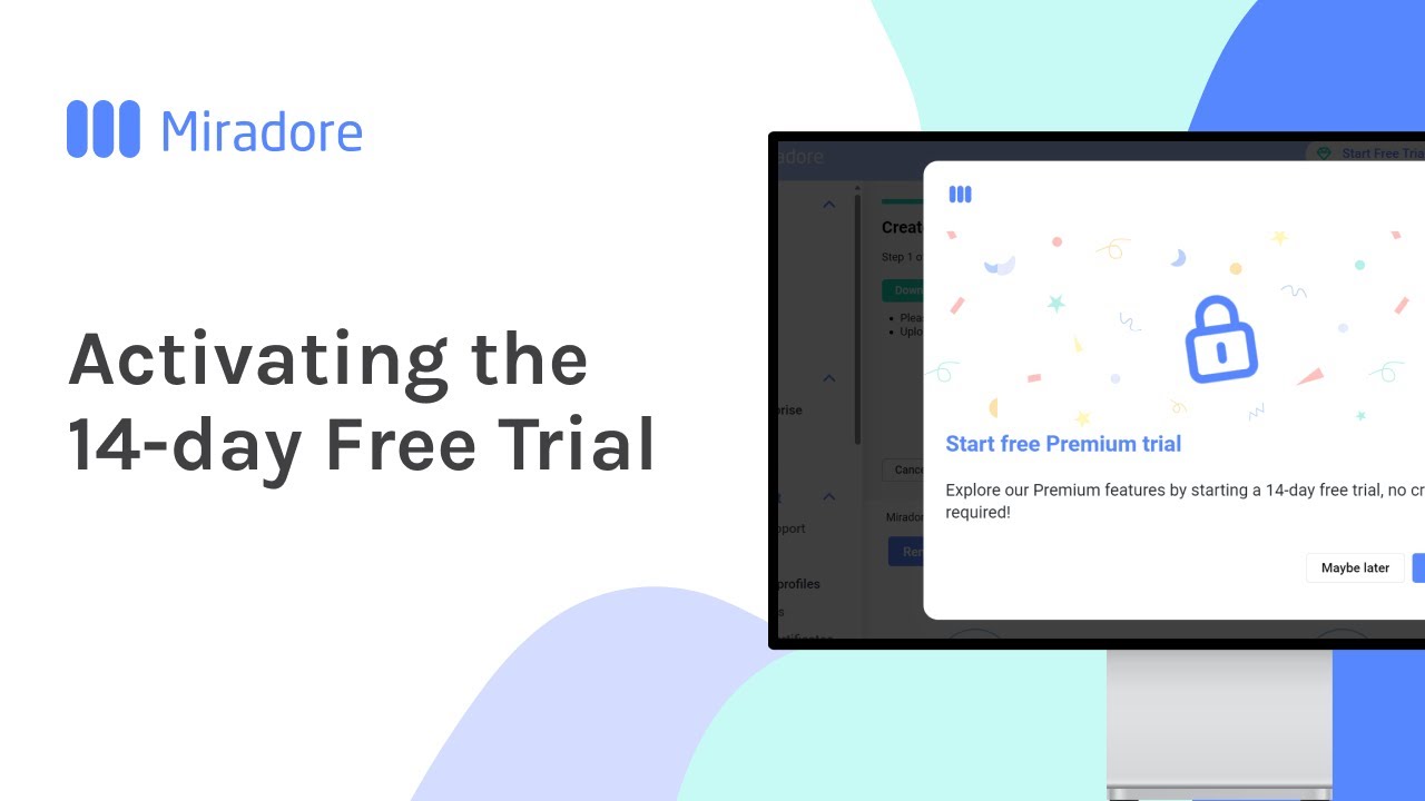 Activating the 14 day Free Trial | Miradore MDM How-to Tutorials