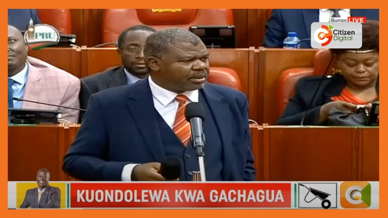 MP TJ Kajwang: There must be a distinction between the president and his deputy and must correct it