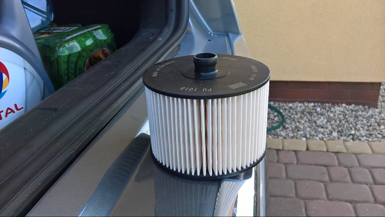Citroen C5 X7, 2.0 Hdi wymiana filtra paliwa, change fuel filter Ford volvo peugeot