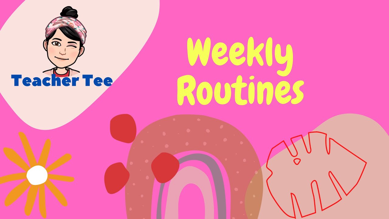 Weekly Activities by Teacher Tee