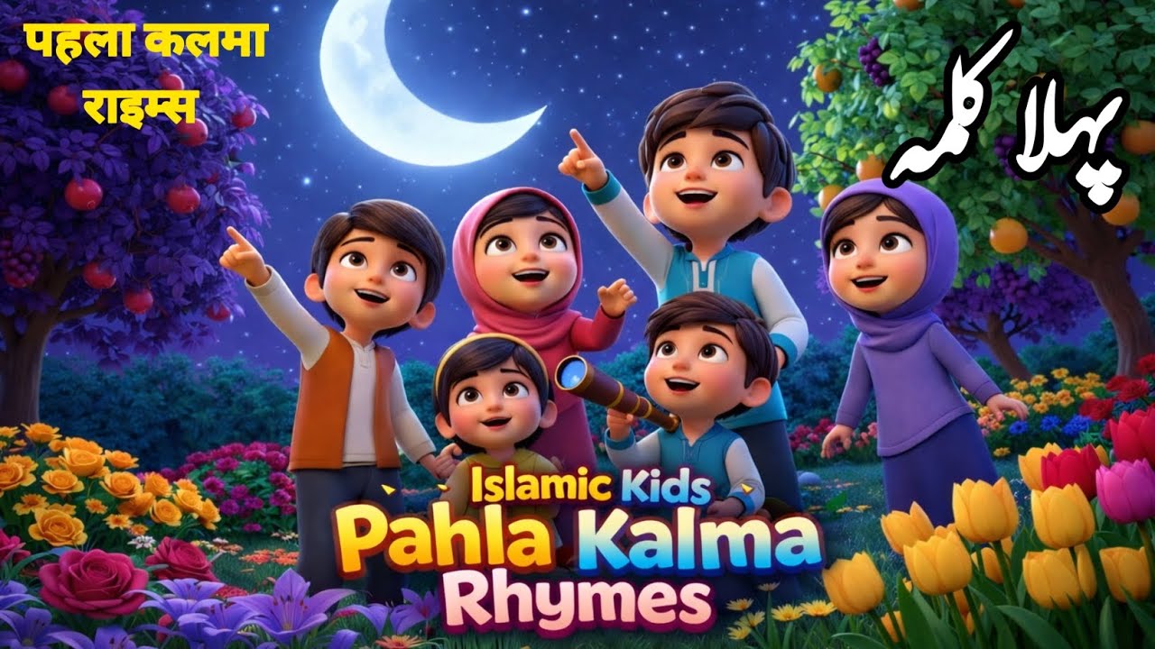 Pehla Kalma Rhymes | Islamic Kids Song | Learn Kalma with Fun | kids | Kalma kids| Islamic kids