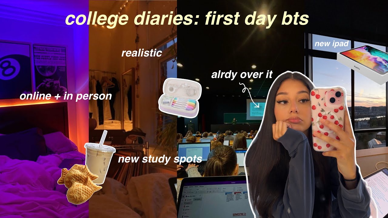 first week at college | ipad unboxing, in person + online, stressful week, 