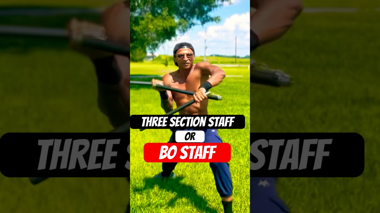 Three Section Staff Or Bo Staff?! #martialarts #shorts