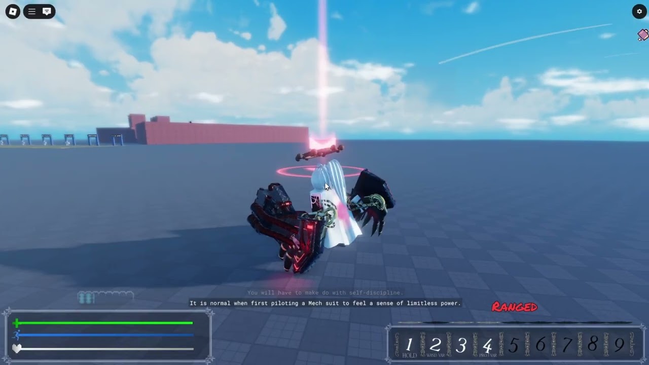 Untitled Combat Demo Rework: "Mech" obtainment animation.