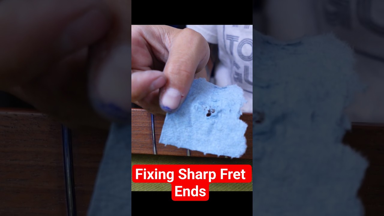 Fixing Sharp Fret Ends | The Sounds of Guitar Repair #guitar #fender #stratocaster #telecaster #bass