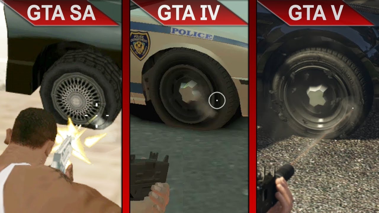 THE BIG GTA COMPARISON 3 | GTA SA vs. GTA IV vs. GTA V | PC | ULTRA