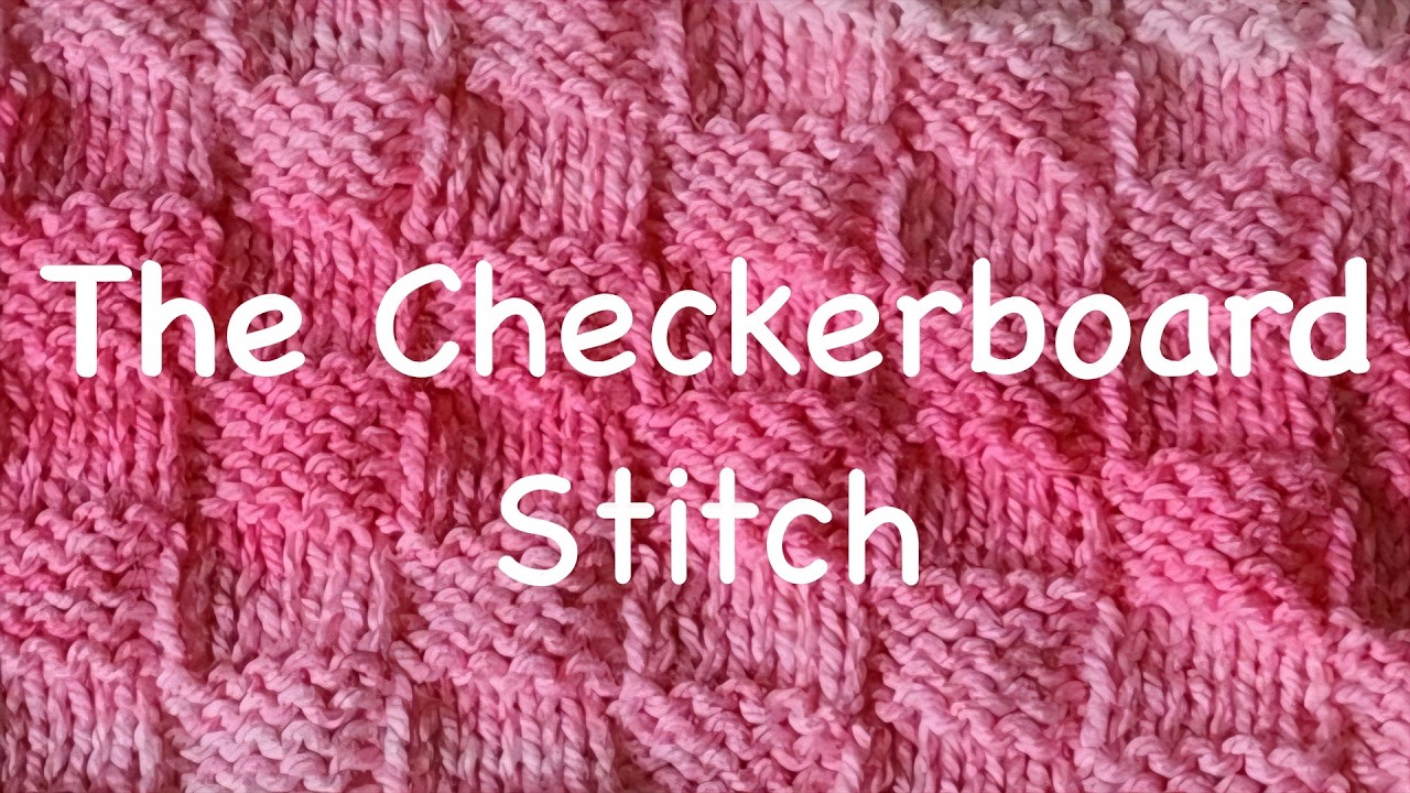 How to knit the checkerboard stitch