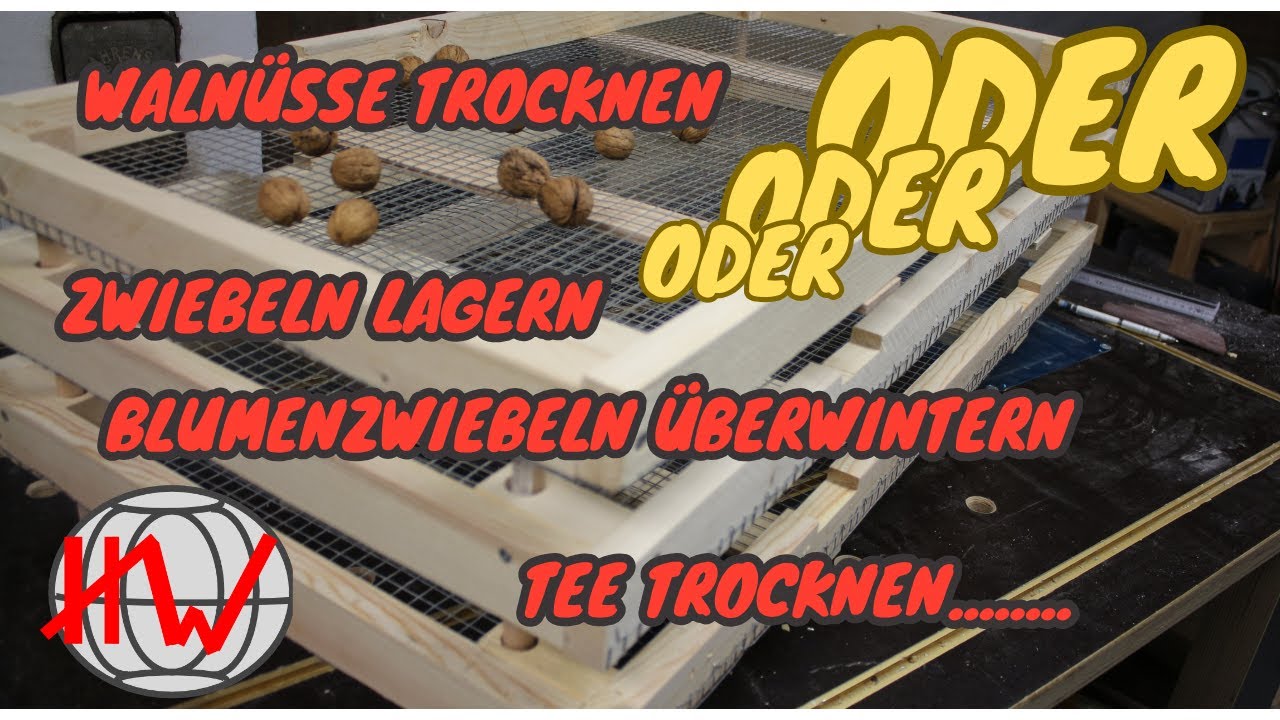 Trocknungssiebe / Zwiebelsiebe selber bauen