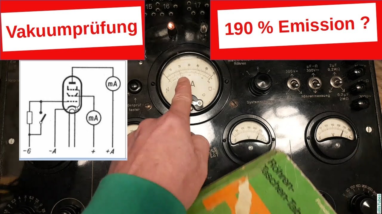[188] Vakuumprüfung, Kathodenschlussprüfung, Serienheizung - Eurofunk Teil2