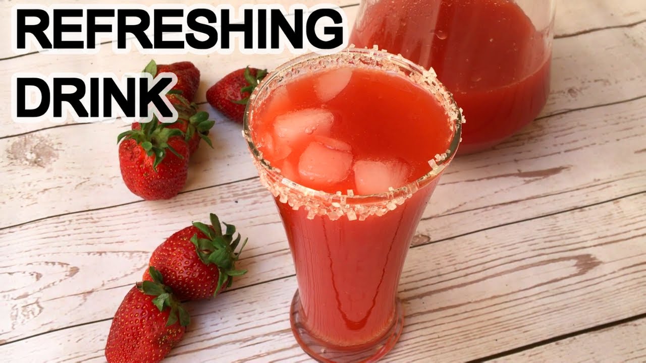 Strawberry Refreshing Drink |Low Cost Pink Drink For Iftar|Summer Special Healthy Drink by Spice Fun