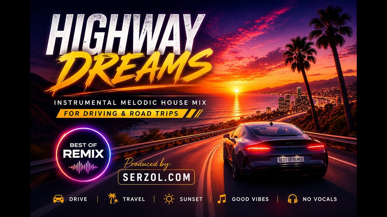 Highway Dreams | Instrumental Melodic House Mix for Driving & Road Trips
