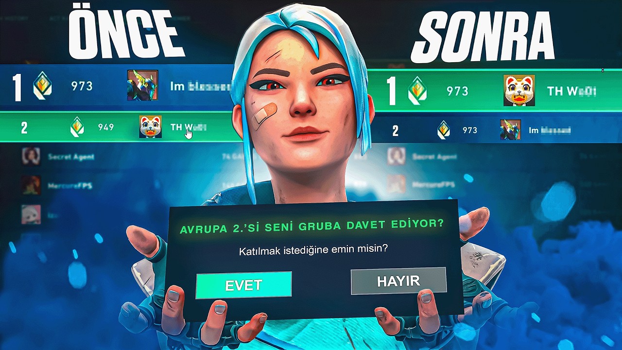 AVRUPA 2.Sİ ESPORCU İLE RANKED GİRDİM... MAÇTAN SONRA #1 OLDU!