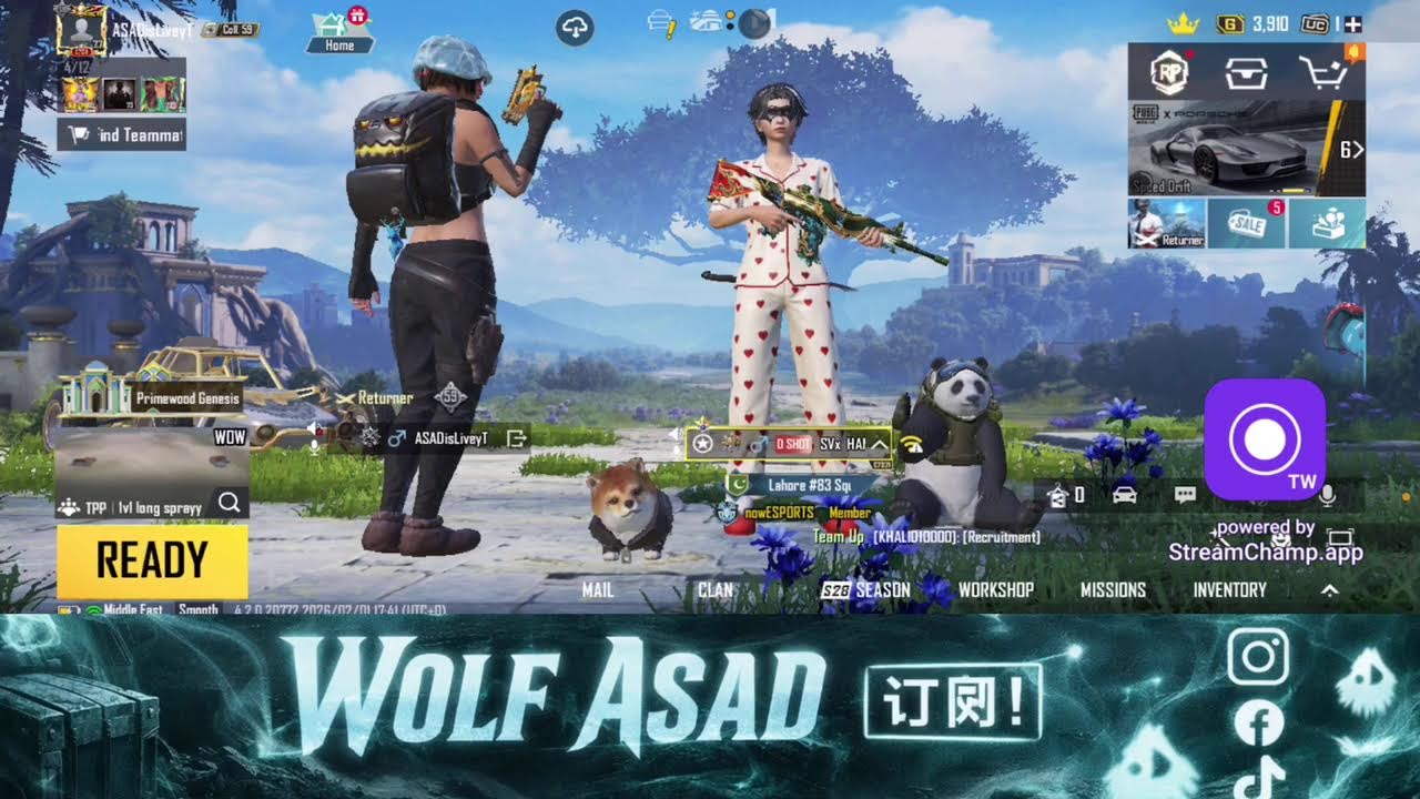Pub mobile live scrims plus Road to legend