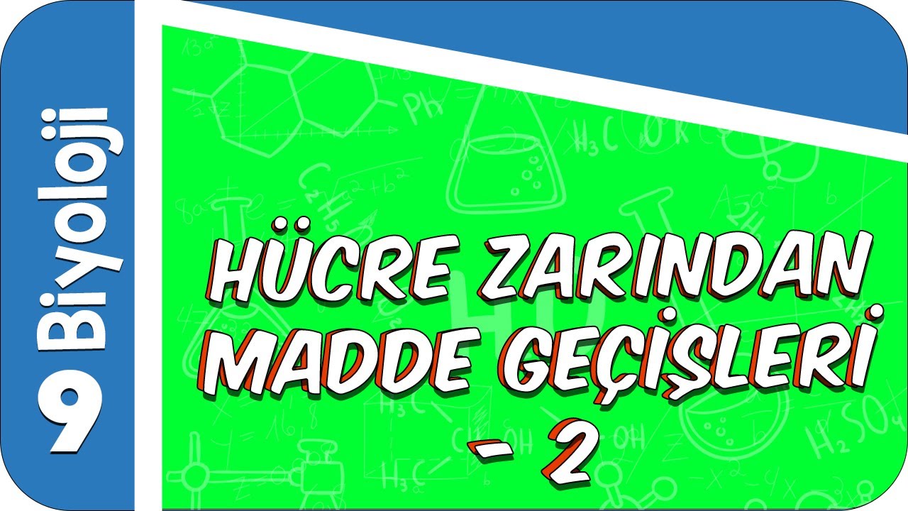 9. Sınıf Biyoloji: Hücre Zarından Madde Geçişleri - 2 #2022