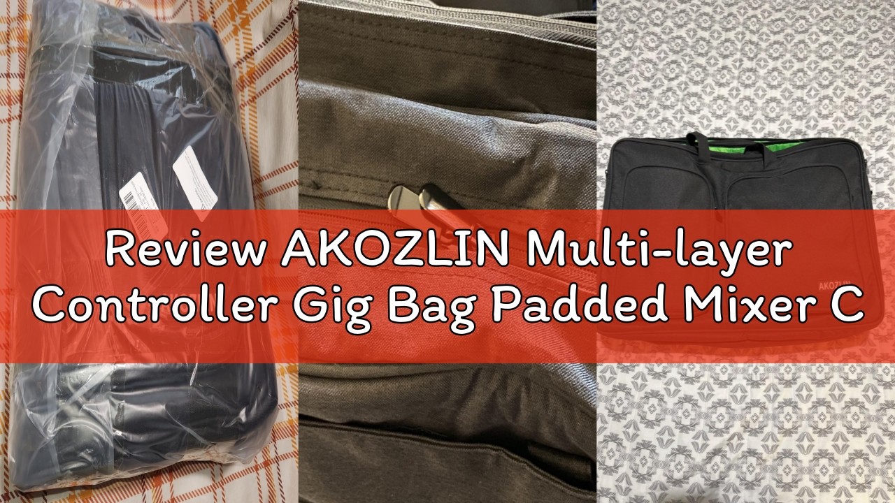 Review AKOZLIN Multi-layer Controller Gig Bag Padded Mixer Carry Case Fits for Pioneer DDJ SR SR2 RR
