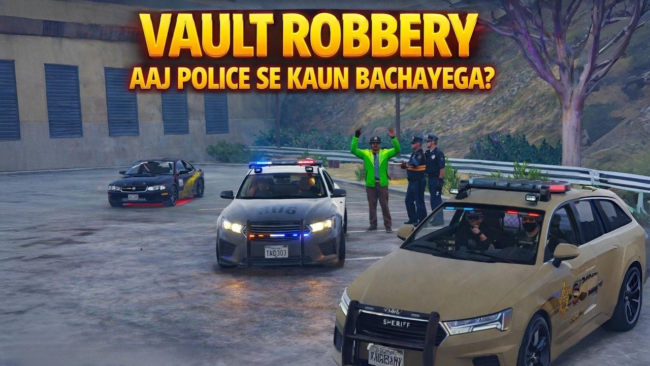 VAULT ROBBERY: Aaj Police Se Kaun Bachayega? ||  Flame City RP LIVE 🔴 | Dangerous City Life 😈