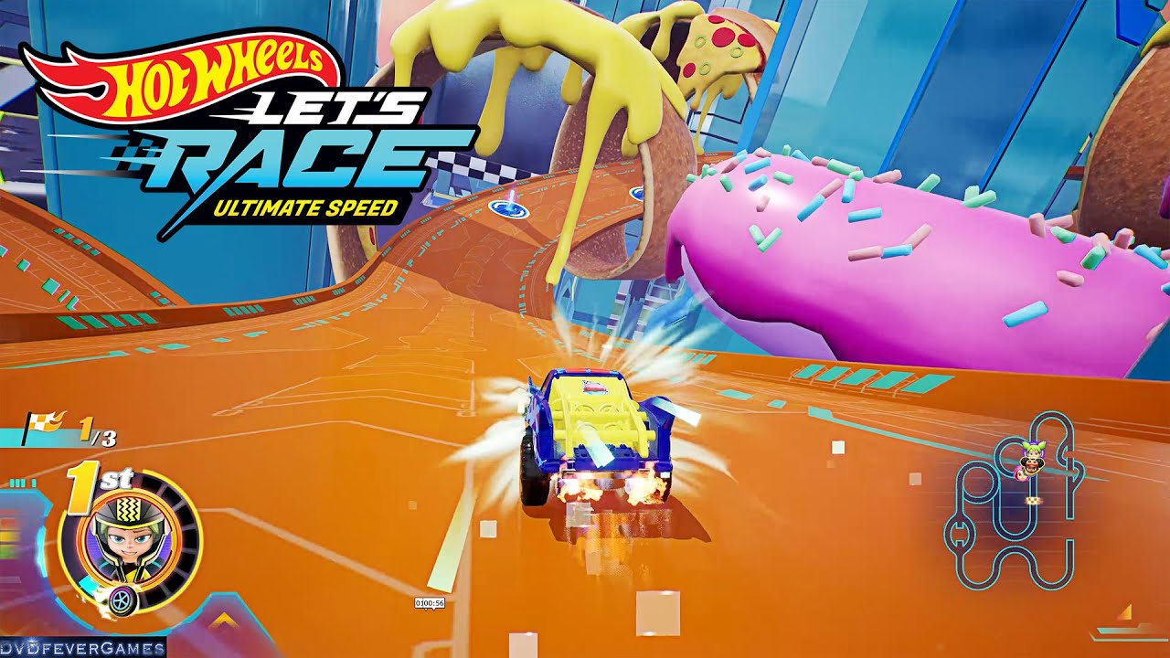 HOT WHEELS LET'S RACE ULTIMATE SPEED: Champions Circuit: Food Delivery Track - PC (4K UHD 60fps)