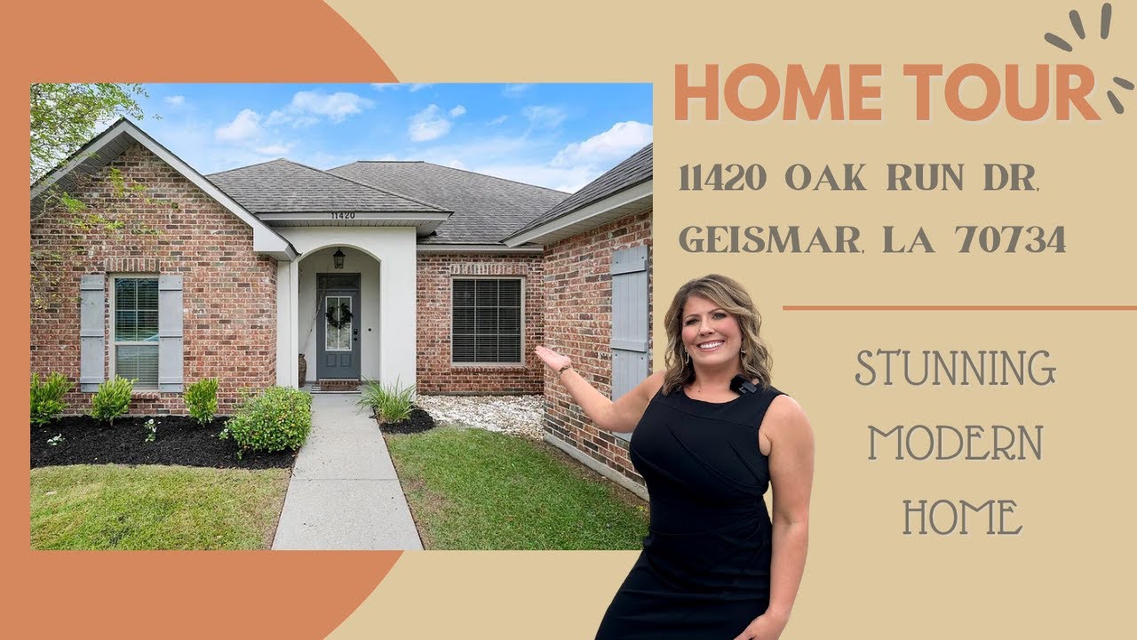 🏡 Your Luxury Oasis: 11420 Oak Run, Geismar, LA &ndash; Stunning Modern Home! 🌟