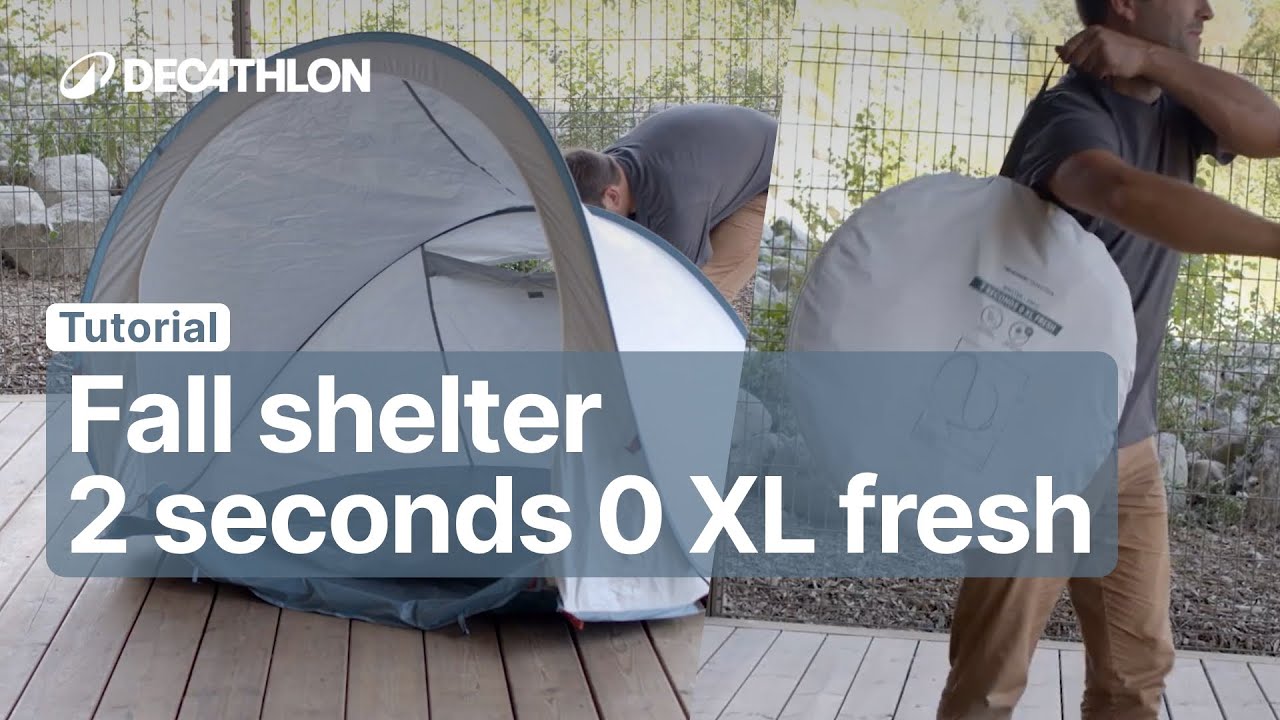 TUTORIAL - How to fall your shelter 2 SECONDS 0 XL FRESH ? | Decathlon_QUECHUA