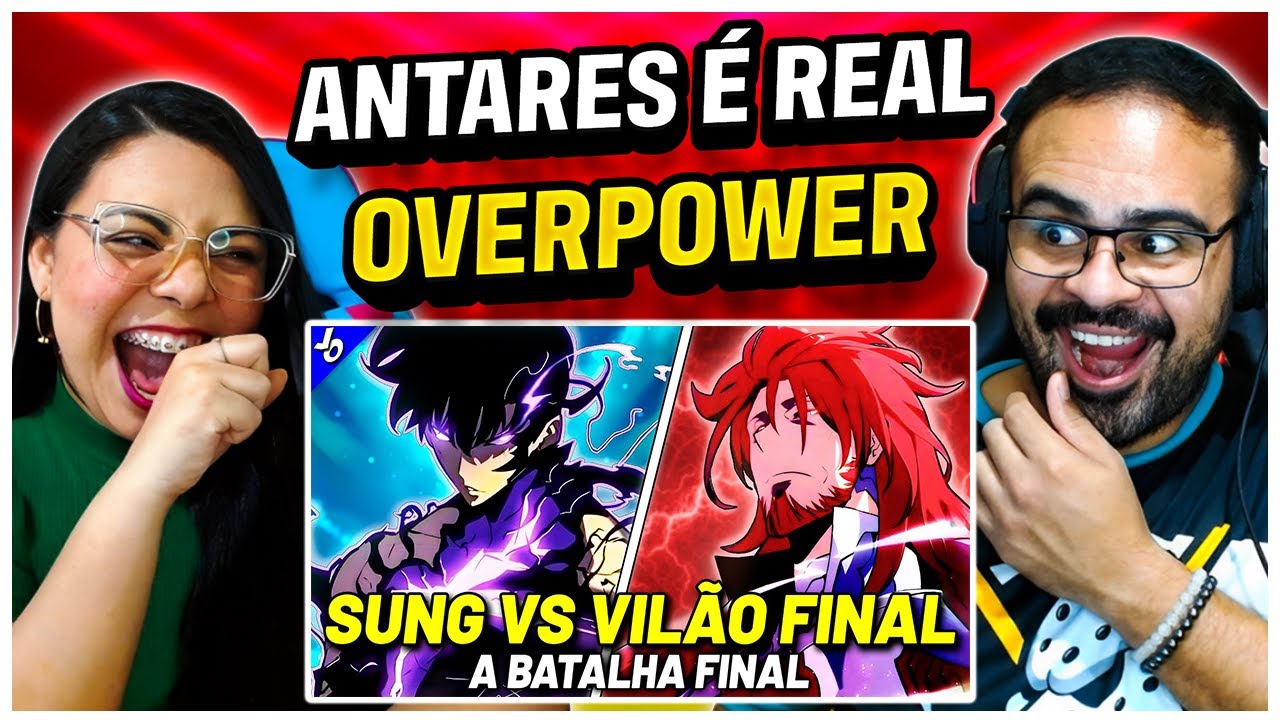 REACT JOVEM OTAKU | SUNG JIN WOO VS ANTARES (VILÃO FINAL) SOLO LEVELING