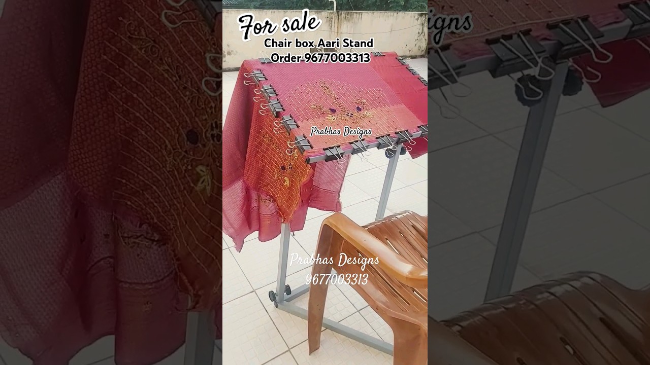 chair box Aari Stand for sale 😍 Order 9677003313#aaristand#chairboxaaristand#boxstand#framelessstand