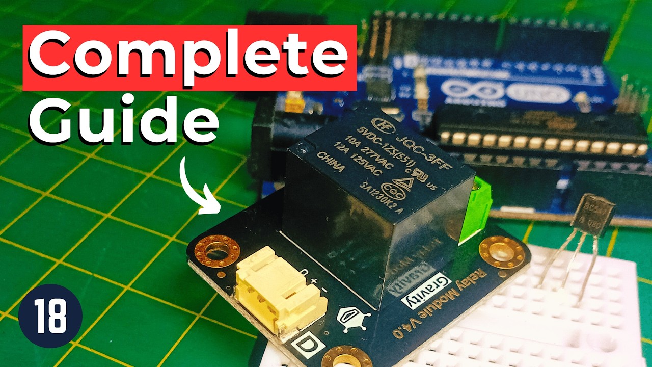 How to Use Relays and Transistors with Arduino - Lesson #18