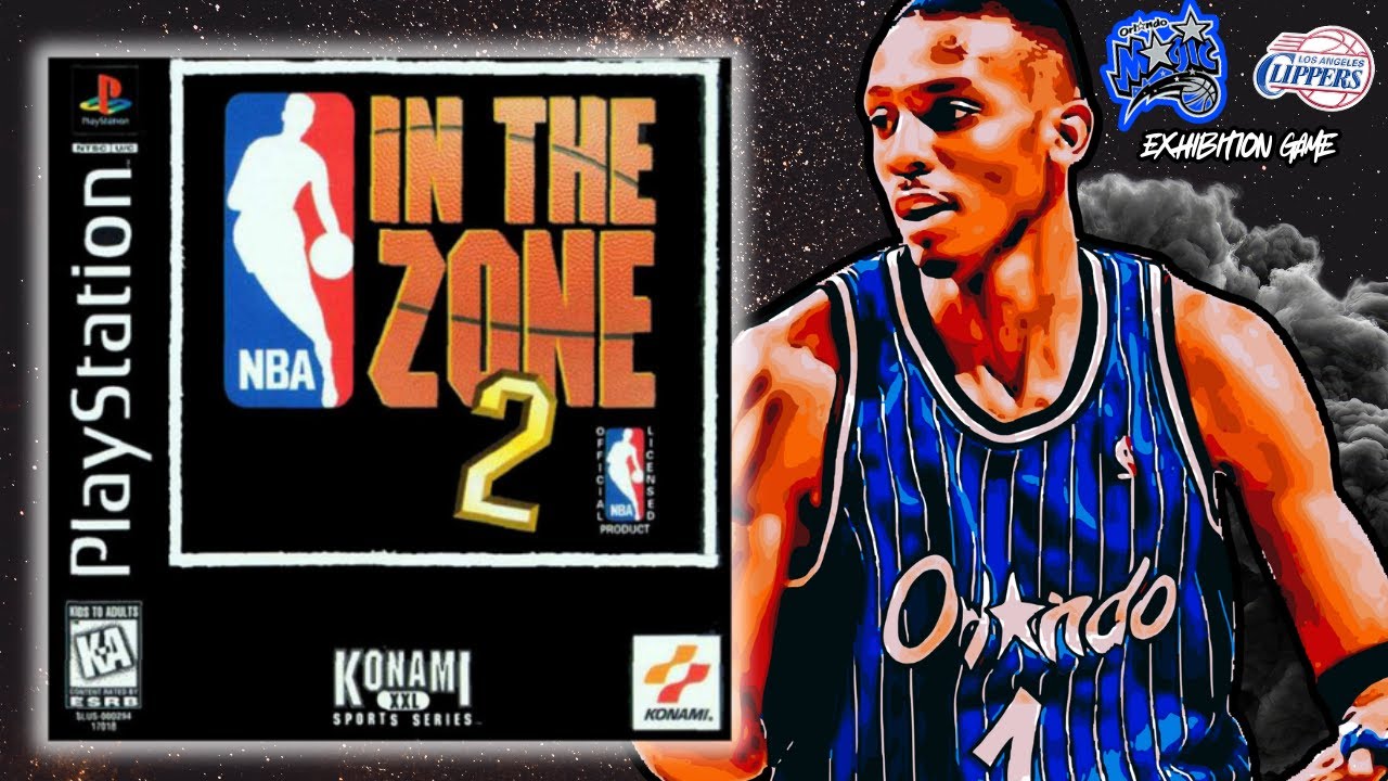 NBA In the Zone 2 on PS1- Orlando Magic vs Los Angeles Clippers - No commentary